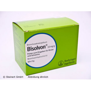Produktbild von BISOLVON 10 mg/g Pulver f.Rinder/Schweine