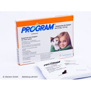 Produktbild von PROGRAM Suspens.f.Katzen b.4,5 kg/133 mg Ampullen