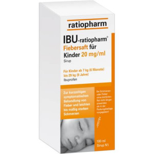 Produktbild von IBU-RATIOPHARM Fiebersaft f&uuml;r Kinder 20 mg/ml