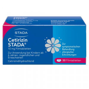 Produktbild von CETIRIZIN STADA 10 mg Filmtabletten