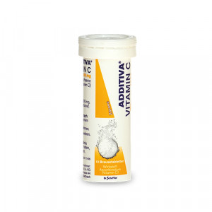Produktbild von ADDITIVA Vitamin C Brausetabletten Zitrone