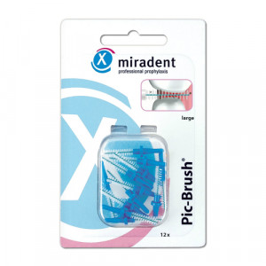 Produktbild von MIRADENT Interd.Pic-Brush Ersatzb.large blau