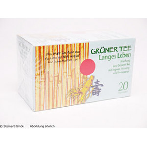 Produktbild von GR&Uuml;NER TEE+Ingwer+Ginseng Filterbeutel