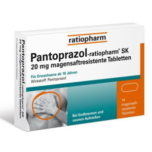 Produktbild von PANTOPRAZOL-ratiopharm SK 20 mg magensaftres.Tabl.