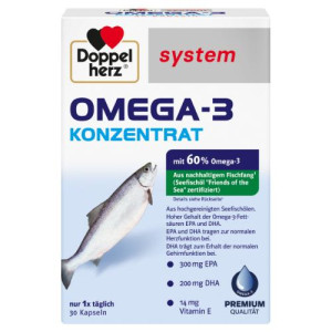 Produktbild von DOPPELHERZ Omega-3 Konzentrat system Kapseln