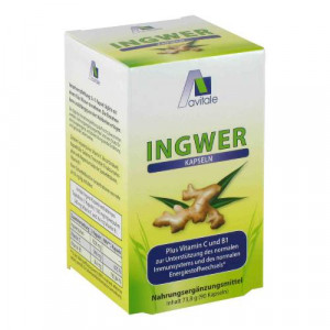 Produktbild von INGWER 500 mg Kapseln+Vitamin B1+C