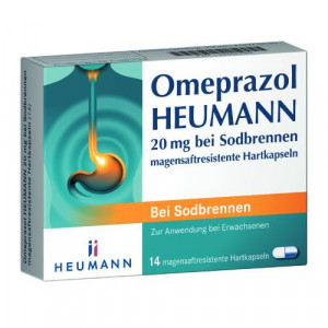 Produktbild von OMEPRAZOL Heumann 20 mg b.Sodbr.magensaftr.Hartk.