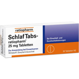 Produktbild von SCHLAF TABS-ratiopharm 25 mg Tabletten