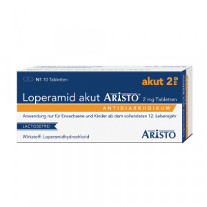 Produktbild von LOPERAMID akut Aristo 2 mg Tabletten