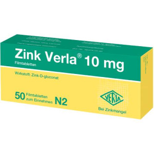 Produktbild von ZINK VERLA 10 mg Filmtabletten