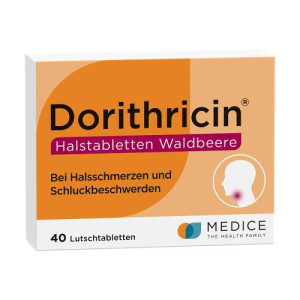 Produktbild von DORITHRICIN Halstabletten Waldbeere