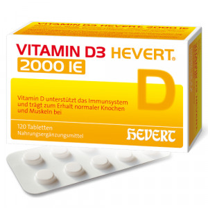 Produktbild von VITAMIN D3 HEVERT 2000 I.E. Tabletten