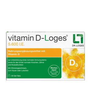 Produktbild von VITAMIN D-LOGES 5.600 I.E. Wo.Depot Kautabl.Fam.Pa