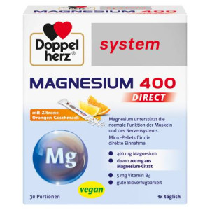 Produktbild von DOPPELHERZ Magnesium 400 DIRECT system Pellets