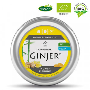 Produktbild von INGWER GINJER Pastillen Bio Zitrone