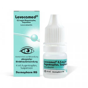 Produktbild von LEVOCAMED 0,5 mg/ml Augentropfen Suspension