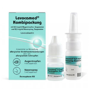 Produktbild von LEVOCAMED Kombi 0,5 mg/ml AT + 0,5 mg/ml Nasenspr.