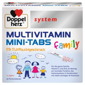 Produktbild von DOPPELHERZ Multivitamin Mini-Tabs family system