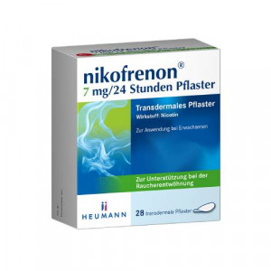 Produktbild von nikofrenon&reg; 7 mg/24 Stunden Pflaster