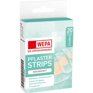 Produktbild von WEPA Pflasterstrips wasserfest 3 Gr&ouml;&szlig;en