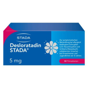 Produktbild von DESLORATADIN STADA 5 mg Filmtabletten