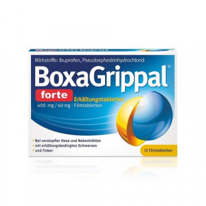 Produktbild von BOXAGRIPPAL forte Erk&auml;ltungstab. 400 mg/60 mg FTA