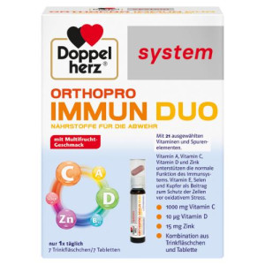 Produktbild von DOPPELHERZ Orthopro Immun Duo system Trinkampullen