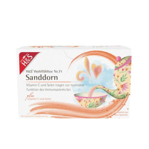 Produktbild von H&S Sanddorn m.Vitamin C und Selen Filterbeutel