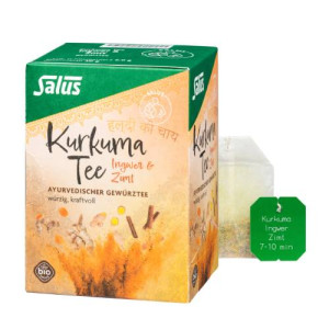 Produktbild von KURKUMA TEE Ingwer & Zimt Bio Salus Filterbeutel