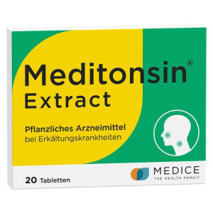 Produktbild von MEDITONSIN Extract pflanzliche Erk&auml;ltungstabletten