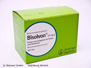 BISOLVON 10 mg/g Pulver f.Rinder/Schweine