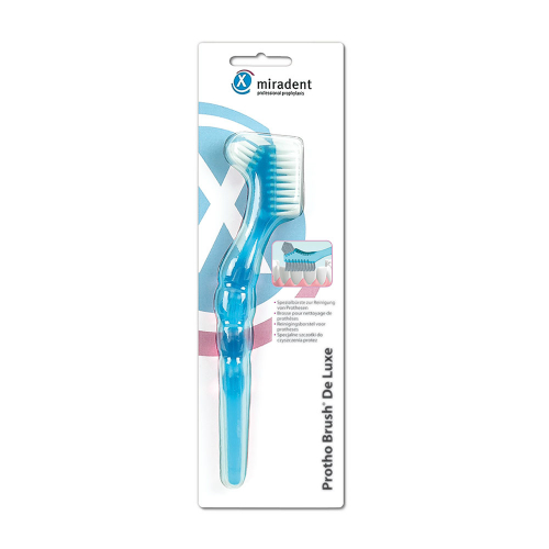 MIRADENT Prothesenbürste Protho Brush blau trans.