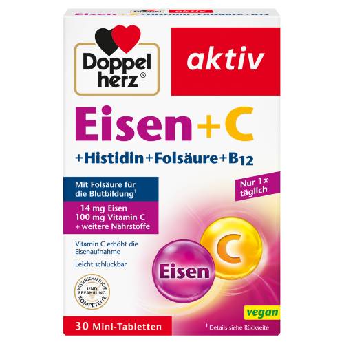 DOPPELHERZ Eisen+Vit.C+L-Histidin Tabletten