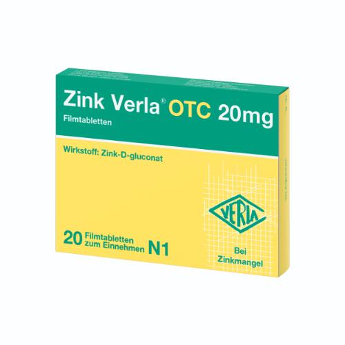 ZINK VERLA OTC 20 mg Filmtabletten