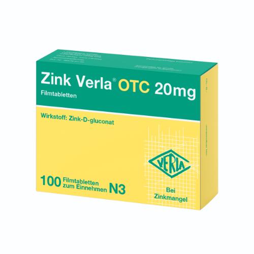 ZINK VERLA OTC 20 mg Filmtabletten
