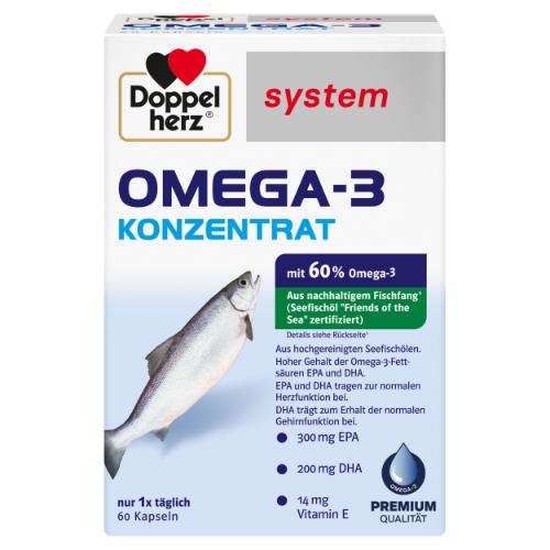 DOPPELHERZ Omega-3 Konzentrat Kapseln