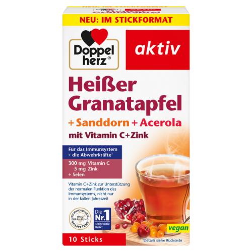 DOPPELHERZ heißer Granatapfel+Sanddorn+Acerola