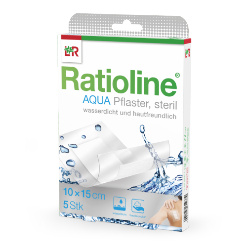 RATIOLINE aqua Duschpflaster Plus 10x15 cm steril