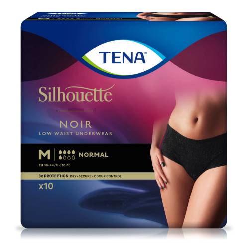 TENA SILHOUETTE normal M noir Inkontinenz Pants