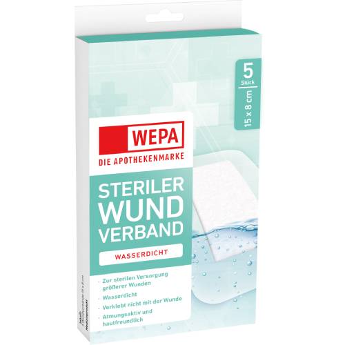 WEPA Wundverband wasserdicht 8x15 cm steril