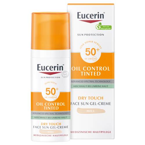 EUCERIN Sun Oil Control tinted Creme LSF 50+ hell