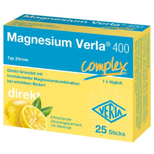 MAGNESIUM VERLA 400 Zitrone Direkt-Granulat