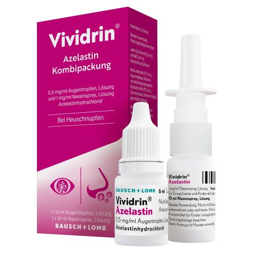 VIVIDRIN Azelastin Kombi.0,5 mg/ml ATR+1 mg/ml NAS