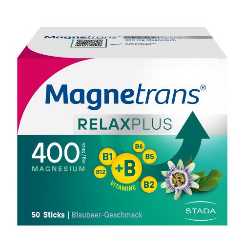 MAGNETRANS Relax+ 400 mg Granulat Sticks Blaubeere