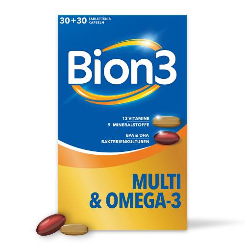 BION3 Multi+Omega-3 Kombipackung 30 Tabl.+30 Kaps.