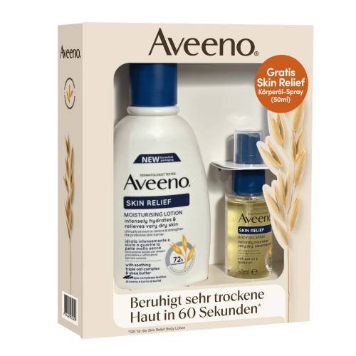 AVEENO Skin Rel.Bodyl.300ml+gratis Öl 50ml Giftset